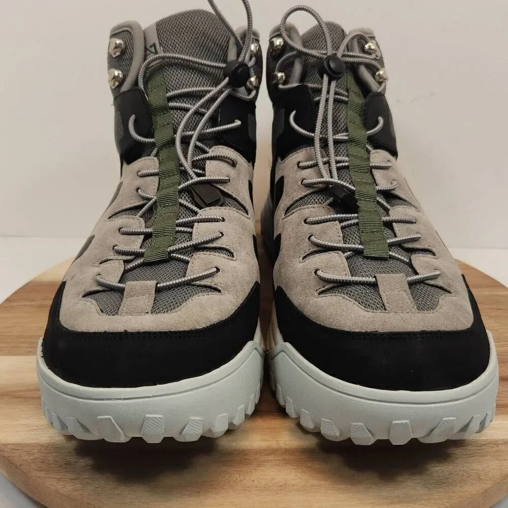 Hybrid Green Label Men's Casual Squill Sneakers Size 12 Black Gray